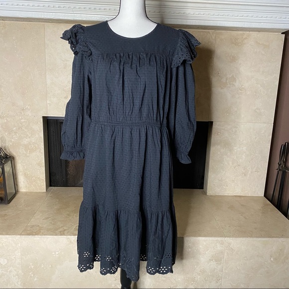 NWOT Universal Thread Ruffle Long Sleeve Dress L - Picture 4 of 15